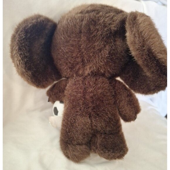 Cheburashka 10" Plush w Soccer Ball 9" Reward Toys Russian Bear Monkey Stuffed - Picture 8 of 12